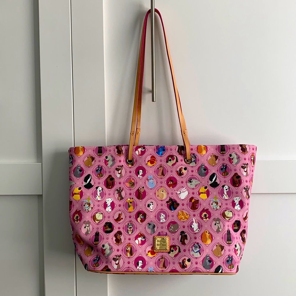 Dooney & Bourke- Disney Dogs pink Tote bag NWOT